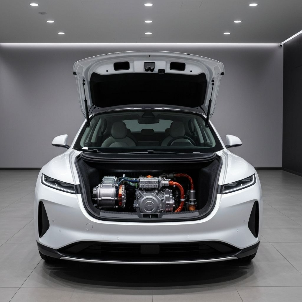 سيارة كهربائية أثناء فحص نظام التكييف