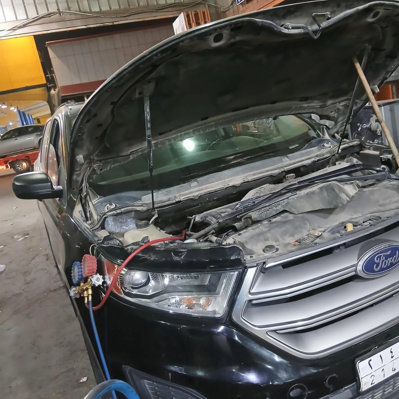 سيارة مخدومة في المركز المعتمد رقم 17