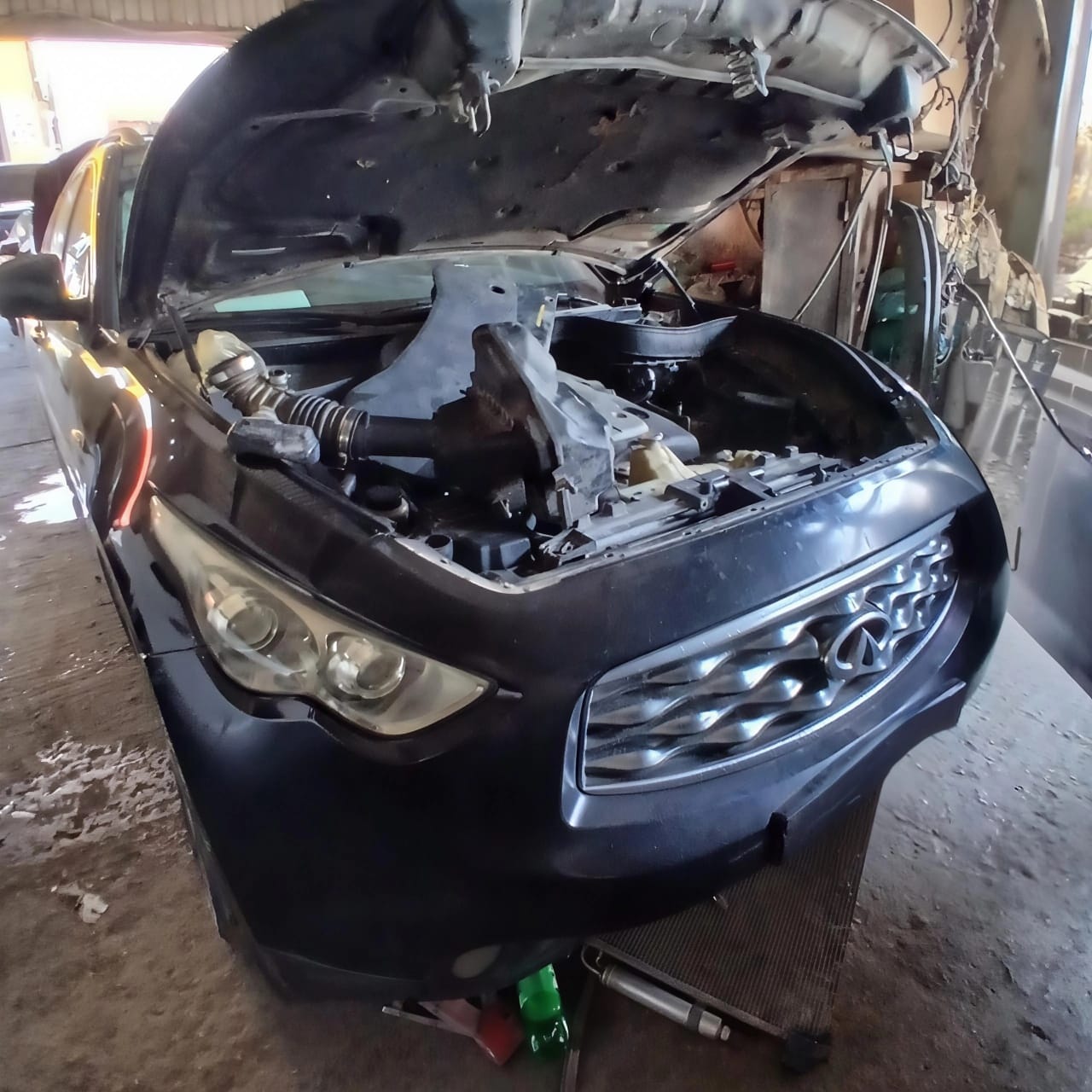 سيارة مخدومة في المركز المعتمد رقم 21